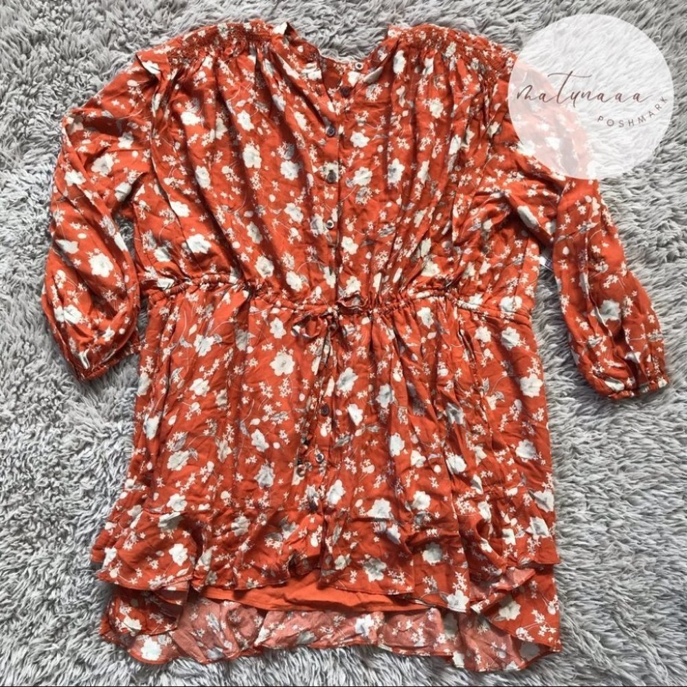 Free People Sample Flower Fields Mini Dress in Pop Combo